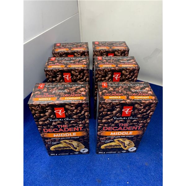 Presidents Choice The Decadent Middle Chocolate Chip Cookies (6 x 280g)