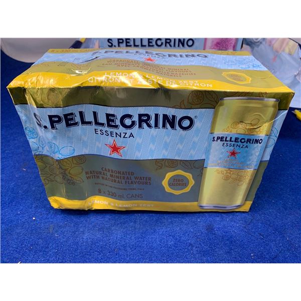 S. Pellegrino Lemon & Lemon Zest Carbonated Natural Mineral Water (8 x 330ml)