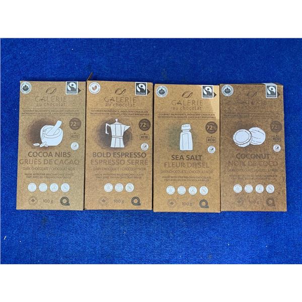 Galerie Au Chocolat-Sea Salt Dark Chocolate (4 x 100g)
