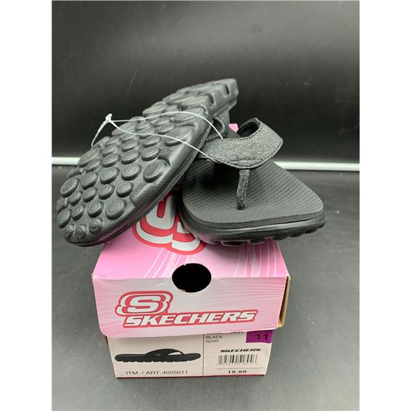 Sketchers Black Flip Flops Size 11