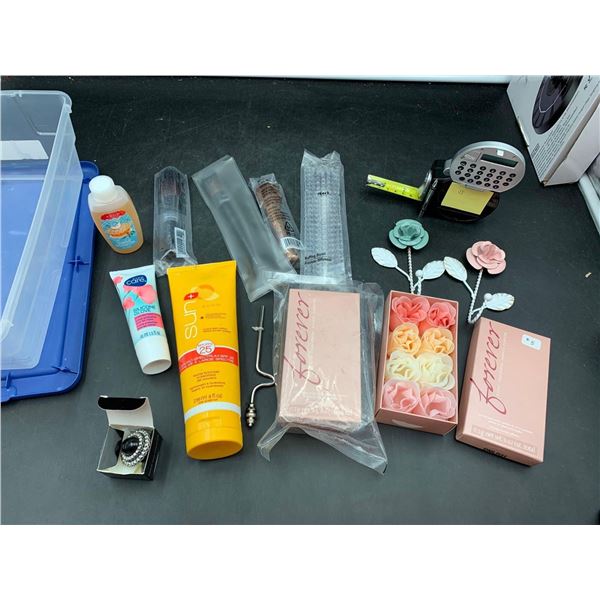 Lot of Assorted Beauty Products and Stationary