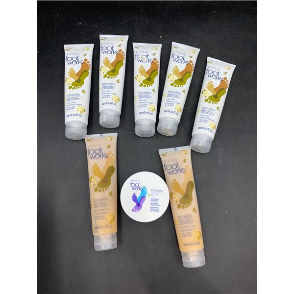 Avon Foot Works Clay Masks and Smoothing Scrubs