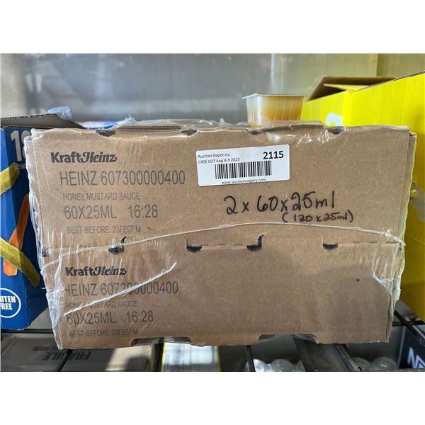 CASE LOT - Kraft Heinz Honey Mustard Dips 2 x 60 x 25ml (120)