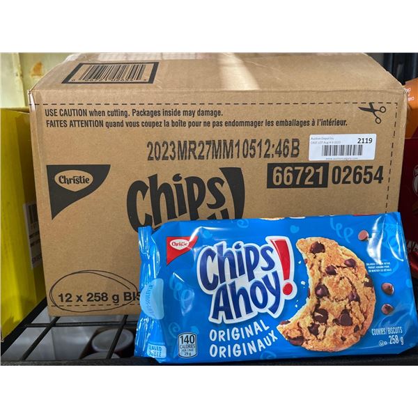 CASE LOT - Christie Chip Ahoy! Original Cookies 12 x 258g