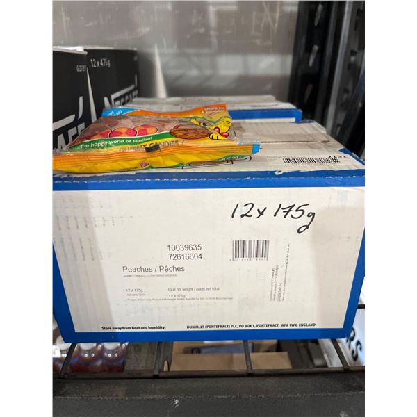 CASE LOT - Haribo Peaches Gummy Candy 12 x 175g