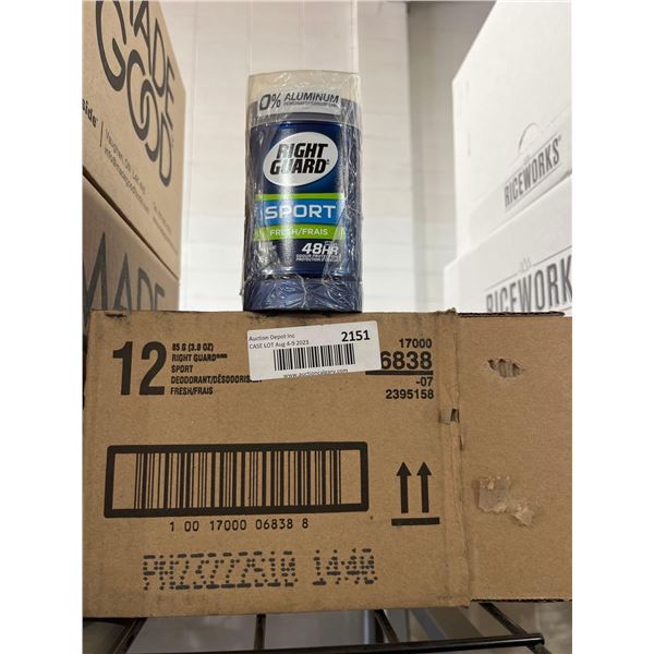 CASE LOT - Right Guard Sport Fresh Deodorant 12 x 85g