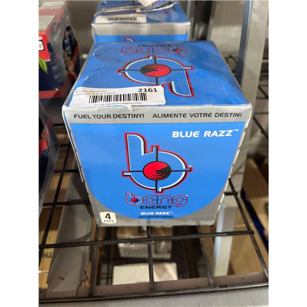 CASE LOT -Bang Energy Blue Razz Energy Drink 4 x 473ml
