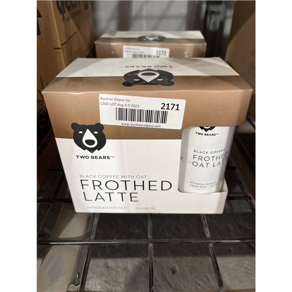 CASE LOT - Two Bears Black Coffee w/ Oat Frothed Latte 6x250ml