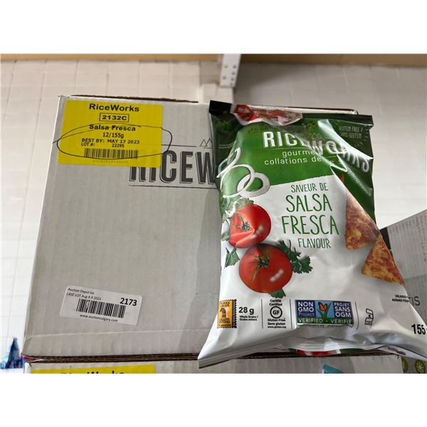 CASE LOT - RiceWorks Salsa Fresca Rice Snacks 12 x 155g