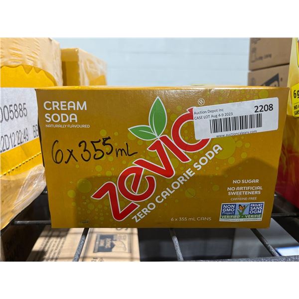 CASE LOT - Zevia Zero Calorie Soda Cream Soda 6 x 355ml