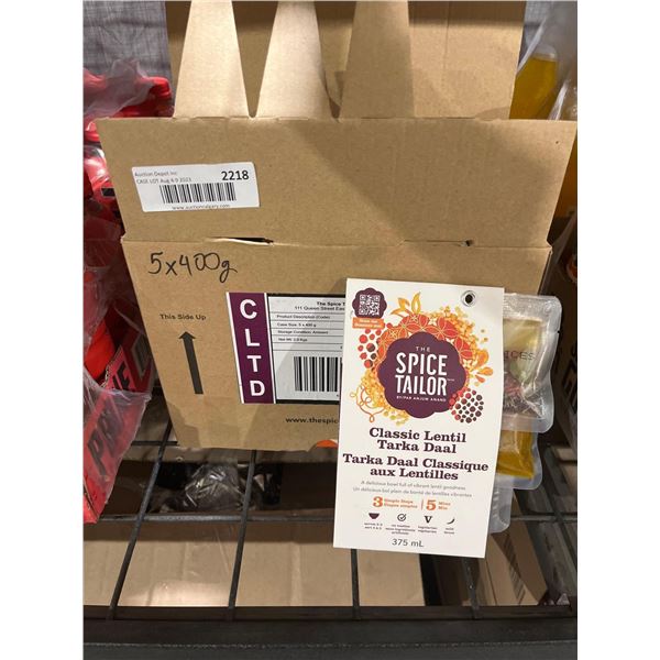 CASE LOT - CLTD Spice Tailor Classic Lentil Tarka Daal 5 x 400g