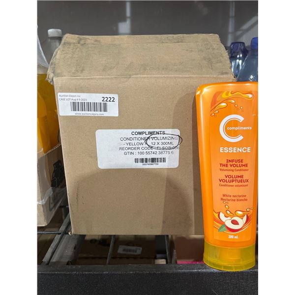 CASE LOT - Compliments Essence Conditioner White Nectarine 12x300ml