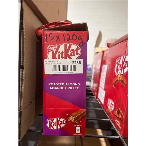 CASE LOT - Nestle KitKat Roasted Almond 15 x 120g