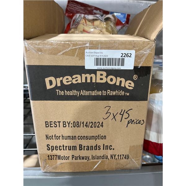 CASE LOT - Dream Bone Chicken Flavor Dog Chew 3 x 45ps