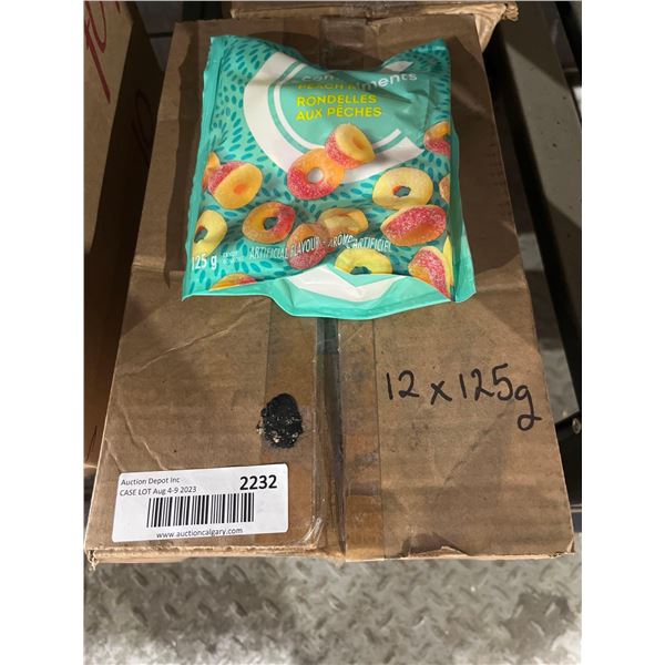 Compliments Peach Rings 12x125g