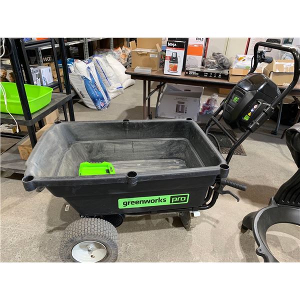 Greenworks Pro 80v Self-Propelled Wheelbarrow Self-propelled2.0Ah battery includedRapid charger10-in