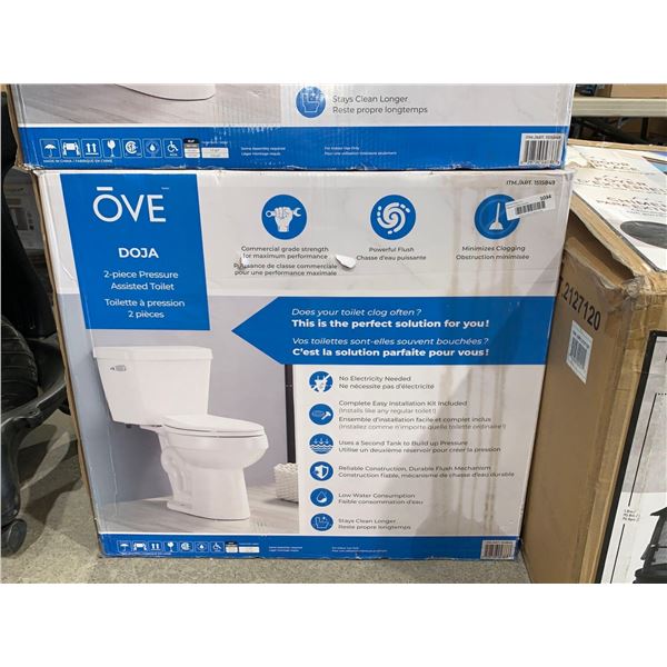 Ove Doja 2pc Pressure Assisted Toilet