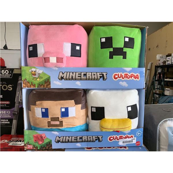 Minecraft Cuutopia  10” - 4 Pack Plush Assortment