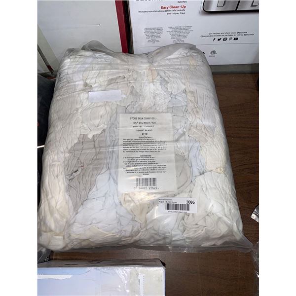 Large Bag of White Shop Rags
