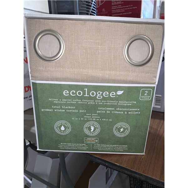 Ecologee Total blackout grommet window curtain 2 pack