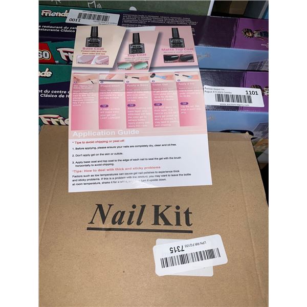 UV Gel Nail Kit with Light & Accessories