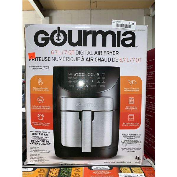 Gourmia 6.7L Digital air fryer