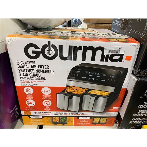 Gourmia dual basket digital air fryer