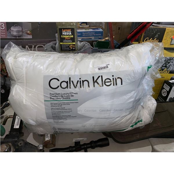 Lot of 2 Calvin Klein King Size Pillows