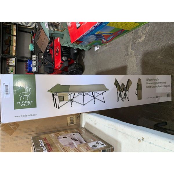 Hidden Wild XL Fold up Camping Cot