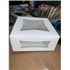 Image 2 : White Window Pastry Boxes 9x9x4" - 150 Count