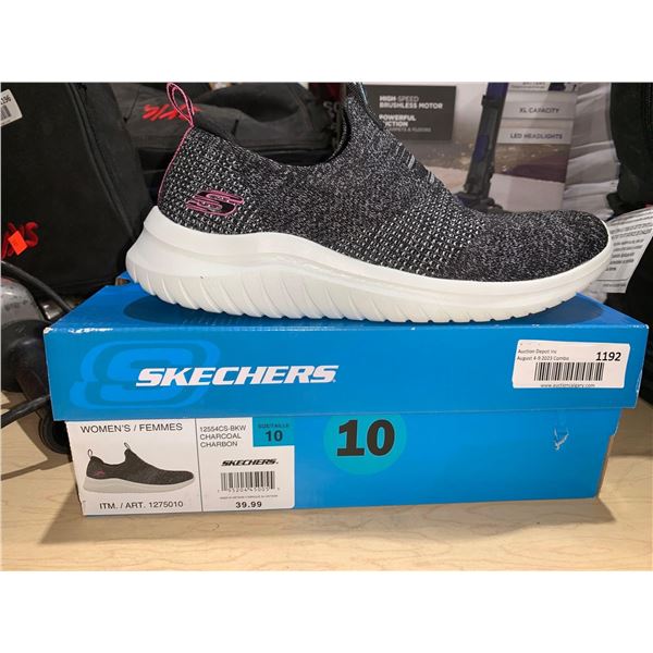 Skechers Size 10 charcoal womans sneakers