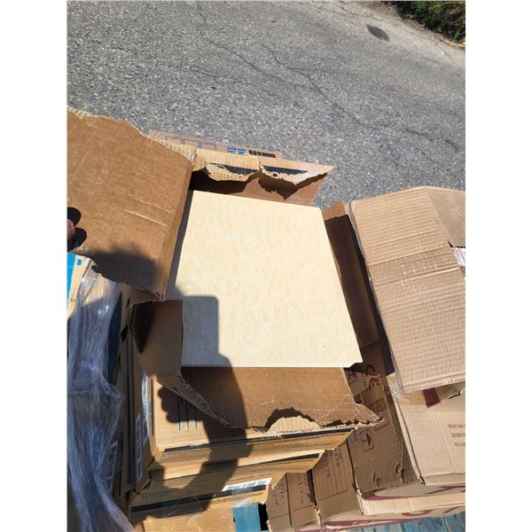 CONTRACTOR PALLET LOT - Assorted Premium Vinyl & Ceramic Floor Tiles approx 18 cases