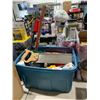 Image 3 : Rubbermaid Tote of assorted tools