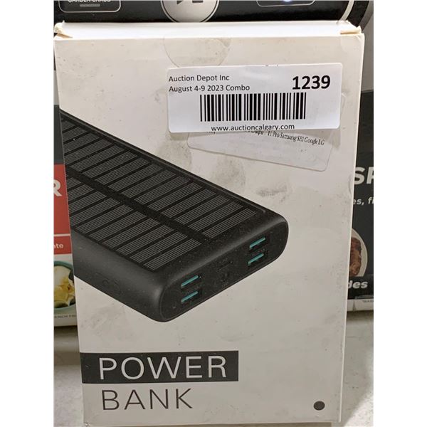 NEW Lithium Solar Powered Power Bank