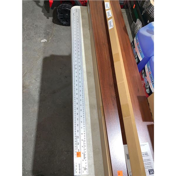 Lot of 2 aluminum meter sticks