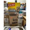 Image 1 : Glad Clear XL garbage Bags Case lot of 8