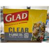 Image 3 : Glad Clear XL garbage Bags Case lot of 8