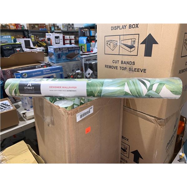 Case lot of designer wallpaper 16 rolls