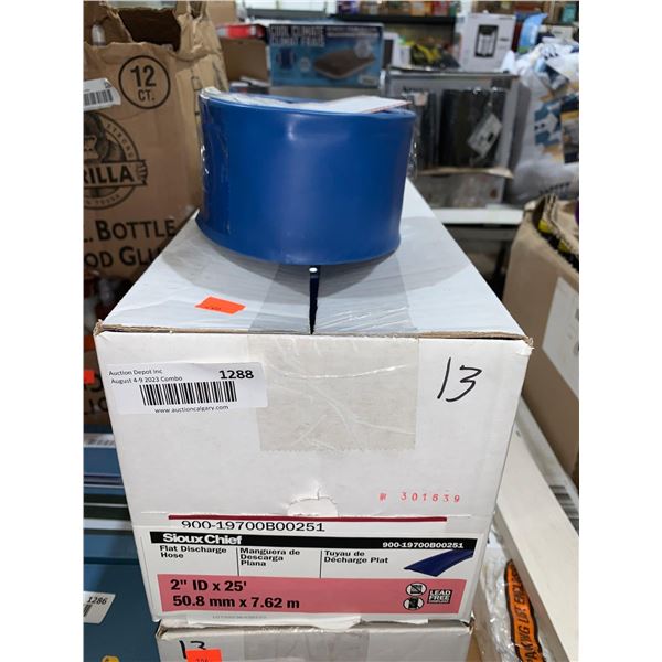 Sioux Chief Flat Discharge Hose 2 inch x 25ft Case lot