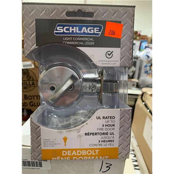 Schlage light commercial deadbolt