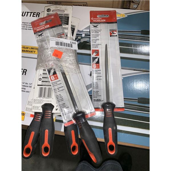 Nicolson Slim Taper Files Lot of 5