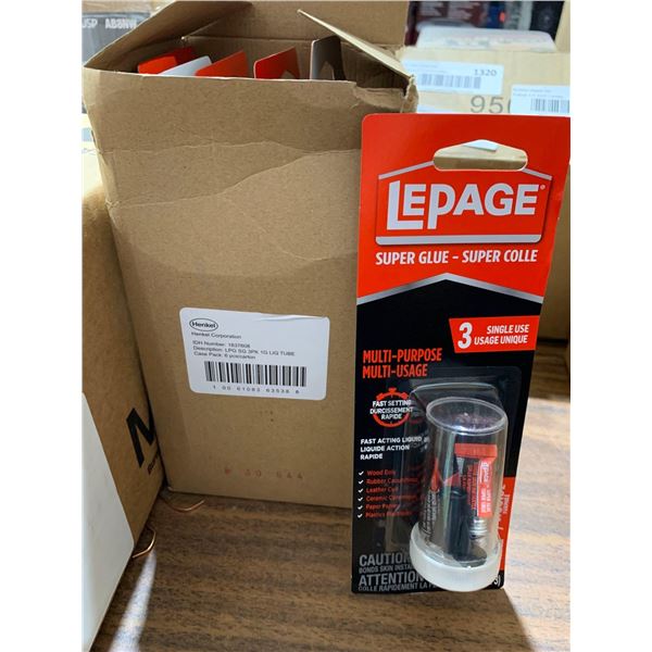 LePage multi purpose super glue case lot 6
