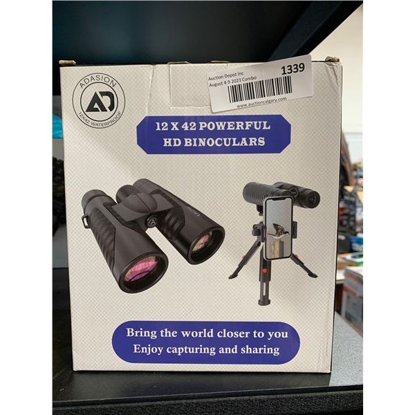 NEW Adasion 12 x 42 Waterproof Binoculars