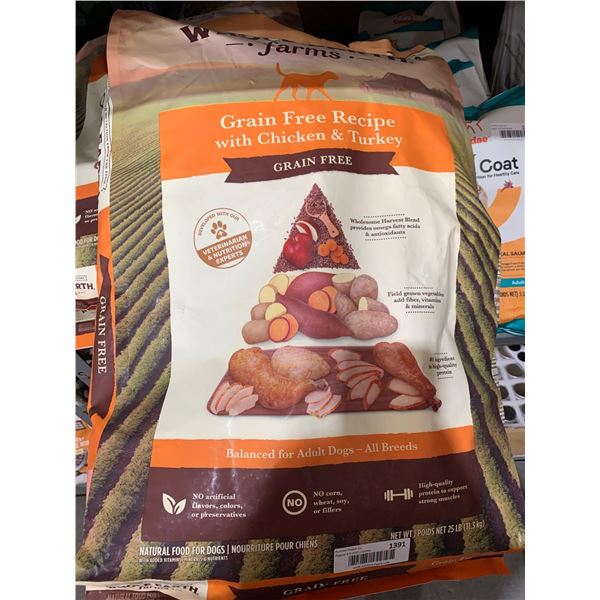 Whole Earth Farms Grain Free Dog Kibble - 25Lbs