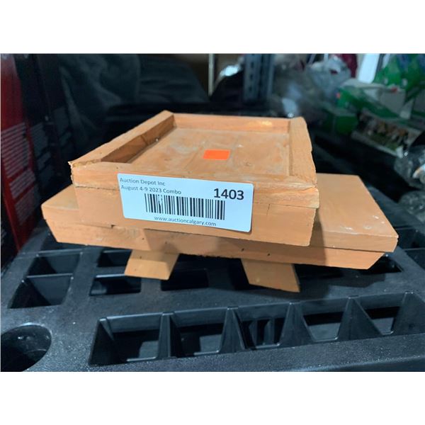 Locally Hand Crafted Hand Crafted Hanging Squirrel/Bird Picnic Table