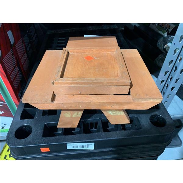 Locally Hand Crafted Hand Crafted Hanging Squirrel/Bird Picnic Table