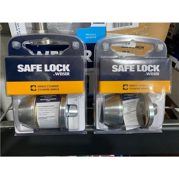 Lot of 2 Weiser Exterior Door Deadbolts