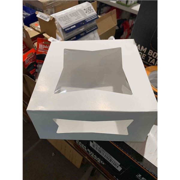 White Window Pastry Boxes 9x9x4" - 150 Count