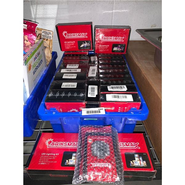 Blue Stacker Tote with LOT of NEW LEGO lighting Kits