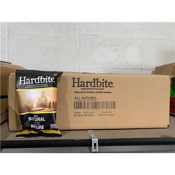 Hardbite Natural Chips 30 x 50g
